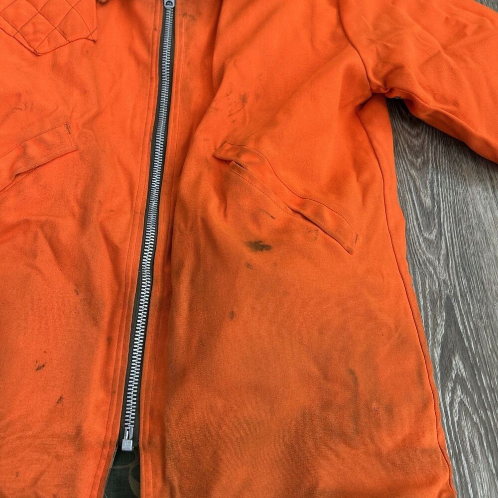 Vtg 60s Sears Roebuck Duck Camo Field Tested Hunting Jacket Talon Zip L Reverse - Picture 15 of 16